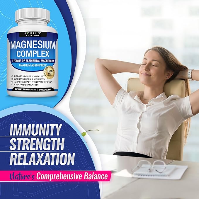 8 in 1 Magnesium Complex Capsules ( BUY 1 GET 1 FREE )