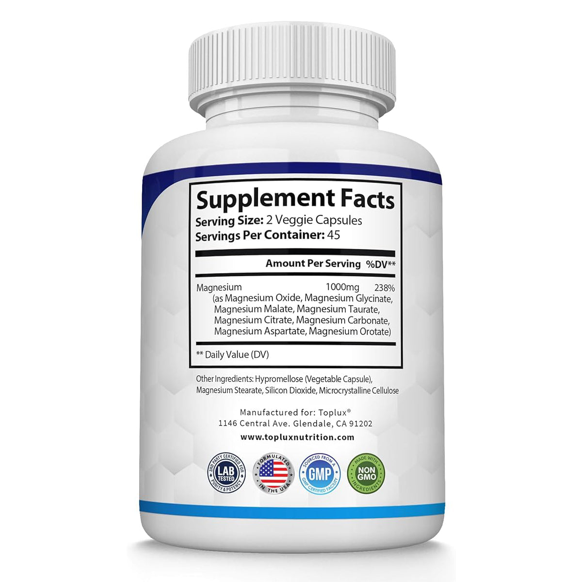 8 in 1 Magnesium Complex Capsules ( BUY 1 GET 1 FREE )