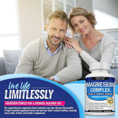 8 in 1 Magnesium Complex Capsules ( BUY 1 GET 1 FREE )