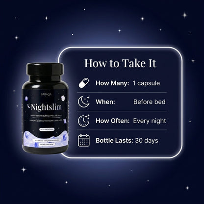 Baraqa Nightslim Night Burn Capsules
