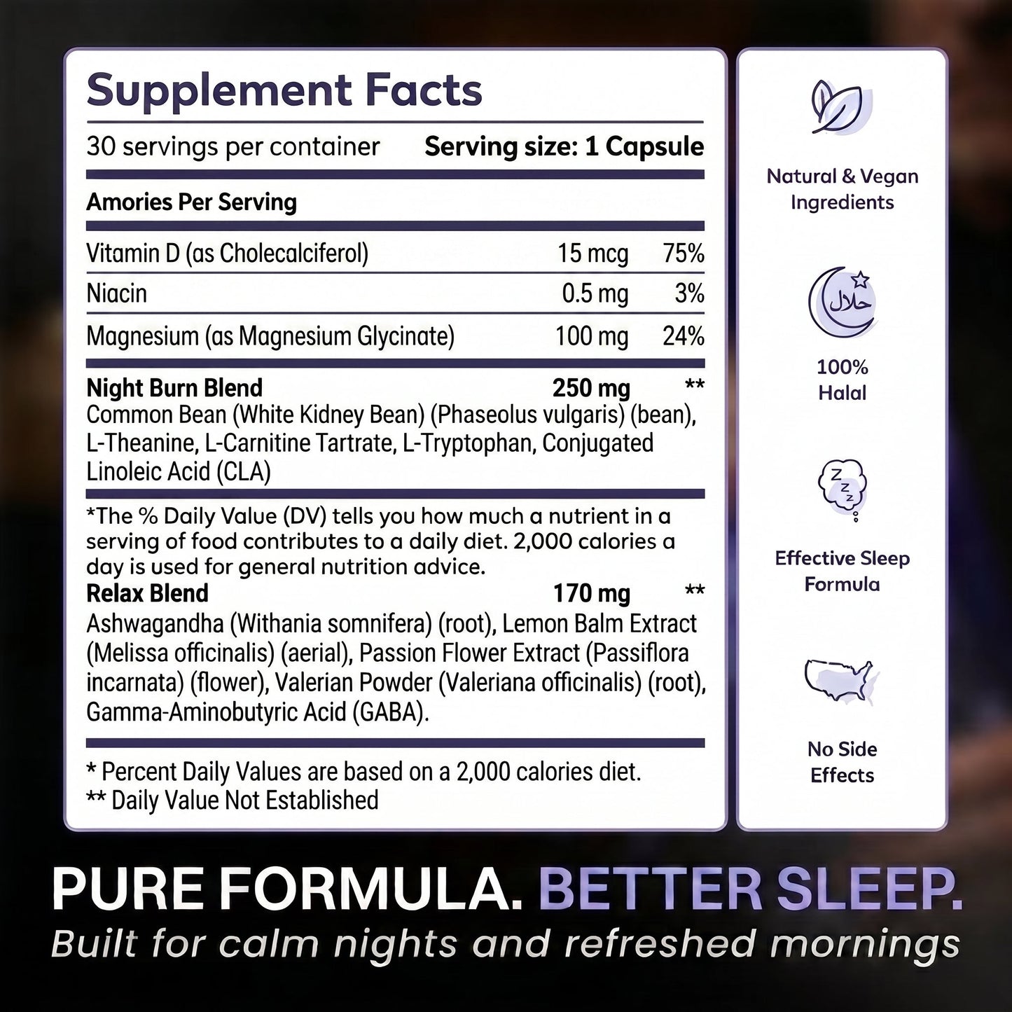 Baraqa Nightslim Night Burn Capsules