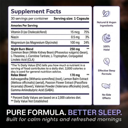Baraqa Nightslim Night Burn Capsules