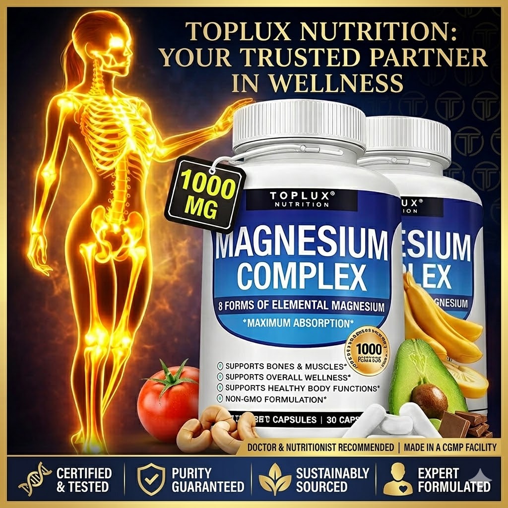 8 in 1 Magnesium Complex Capsules ( BUY 1 GET 1 FREE )