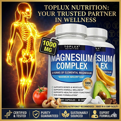 8 in 1 Magnesium Complex Capsules ( BUY 1 GET 1 FREE )