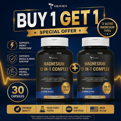 12 in 1 Magnesium Complex Capsules ( BUY 1 GET 1 FREE )