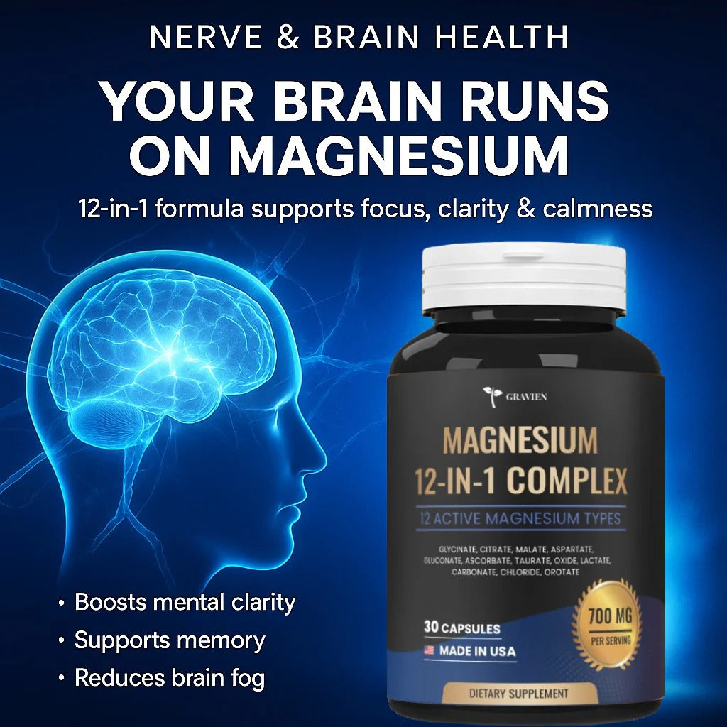 12 in 1 Magnesium Complex Capsules ( BUY 1 GET 1 FREE )
