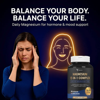 12 in 1 Magnesium Complex Capsules ( BUY 1 GET 1 FREE )