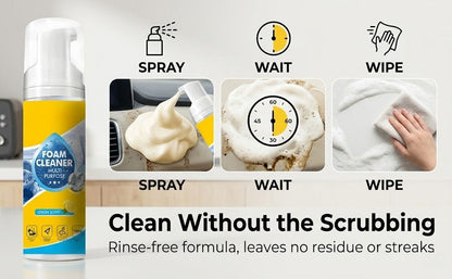 QIFOR All-Purpose Multi-Enzyme Foam Cleaner.